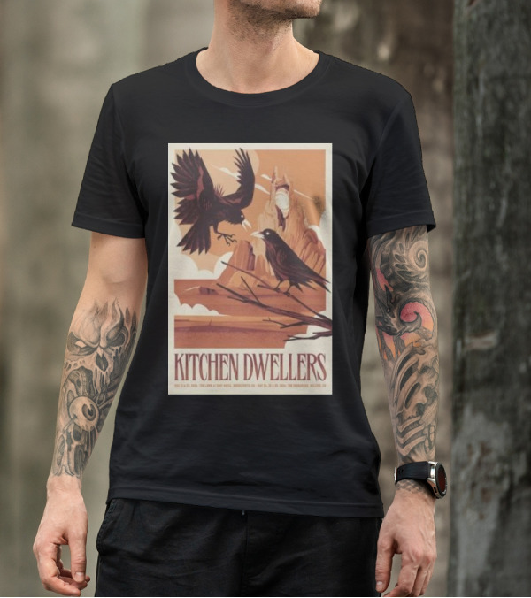 Kitchen Dwellers The Lawn At Surf Hotel CO May 21-22 2024 Ravens And Mountains T-Shirt
