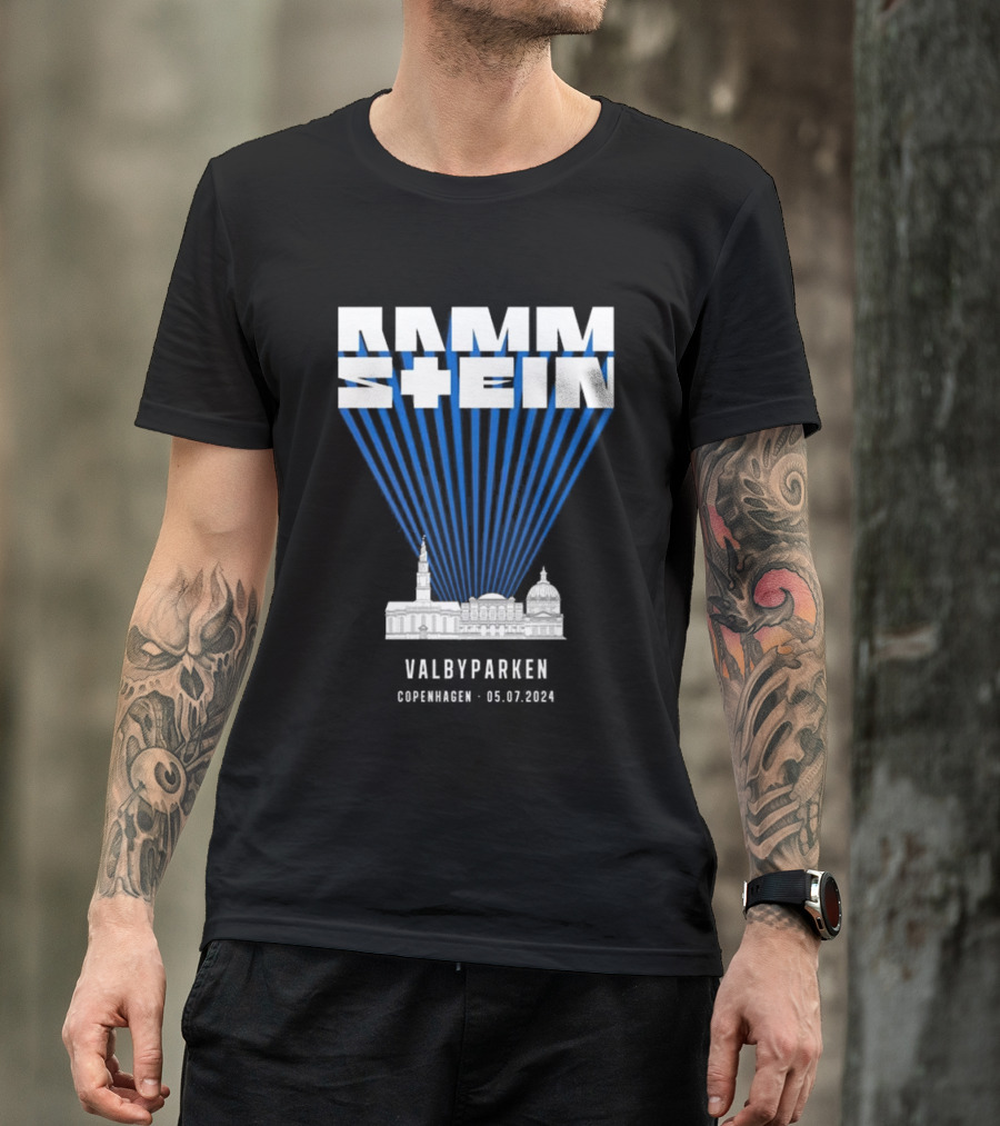 Rammstein Live In Valbyparken Copenhagen 05.07.2024 Concert Tour Event T-Shirt