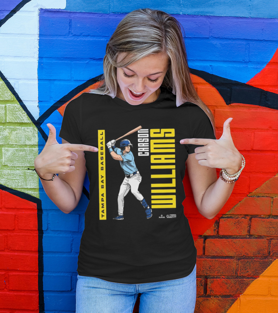 Carson Williams Tampa Bay Baseball Player Clutch Hitters T-Shirt
