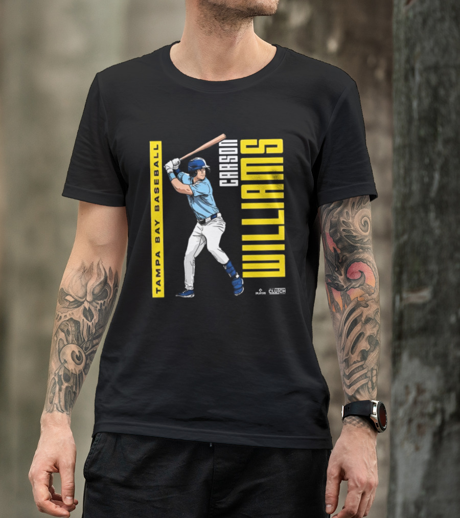 Carson Williams Tampa Bay Baseball Player Clutch Hitters T-Shirt