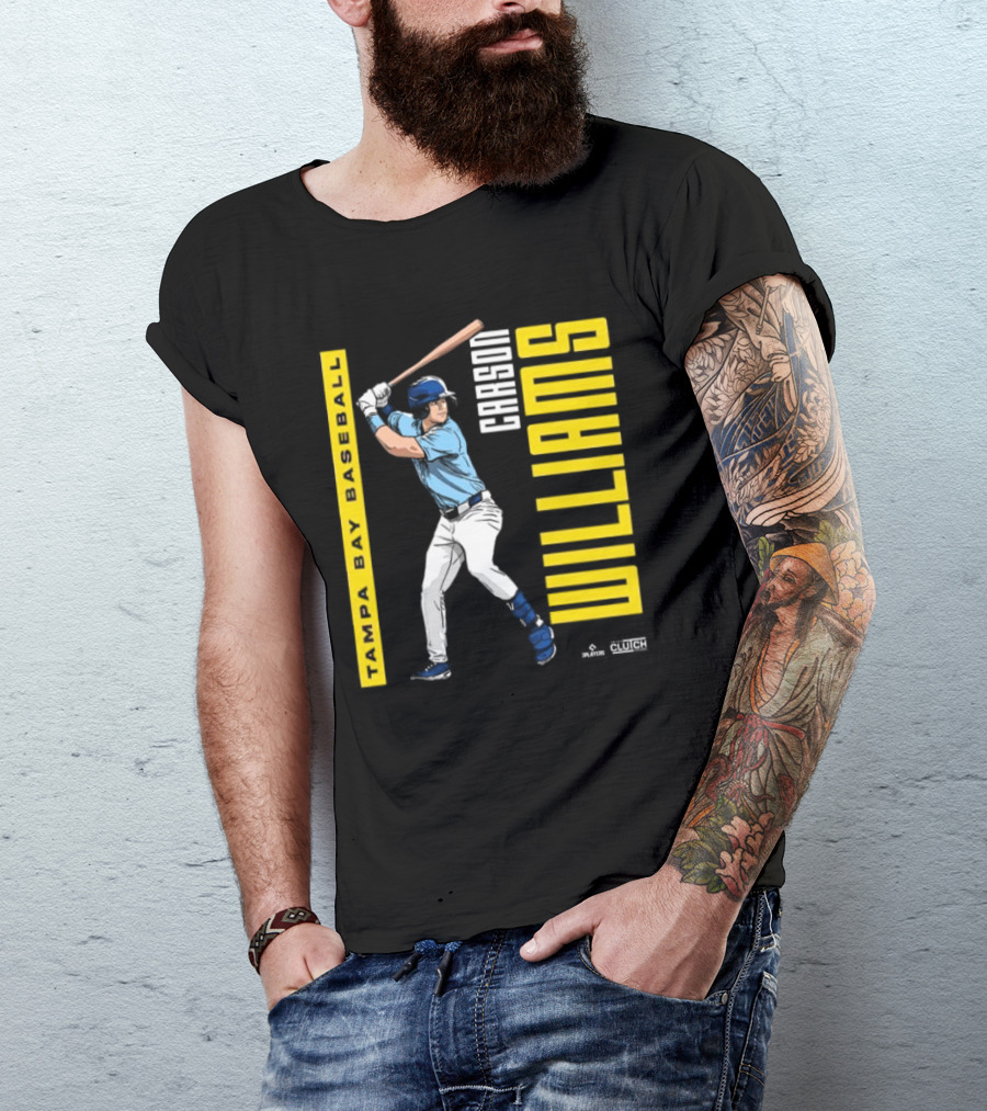 Carson Williams Tampa Bay Baseball Player Clutch Hitters T-Shirt