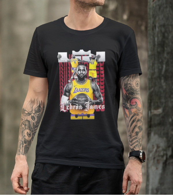 Los Angeles Lakers LeBron James True King 2024 Basketball T-Shirt
