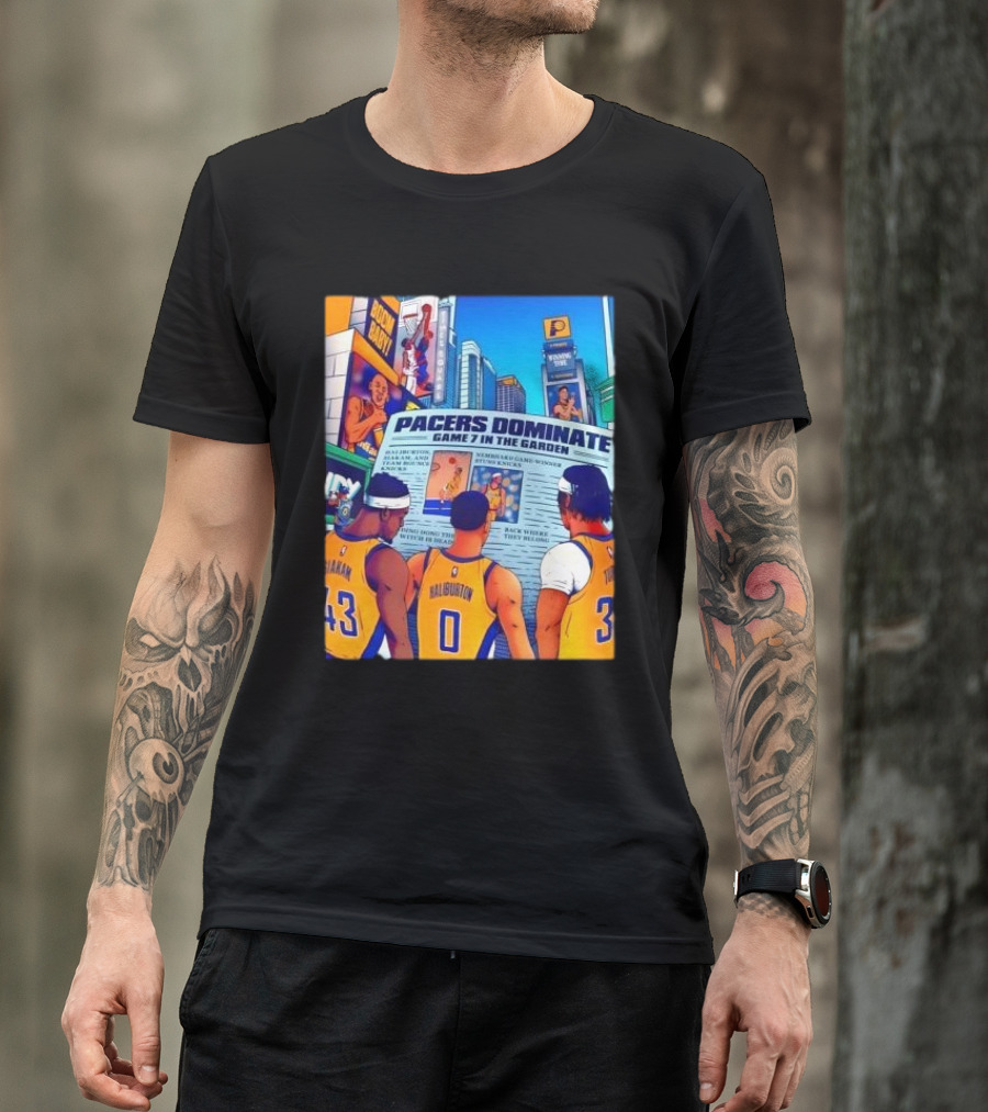 Pacers Dominate Game 7 In The Garden Broad Street Victory Highlights T-Shirt