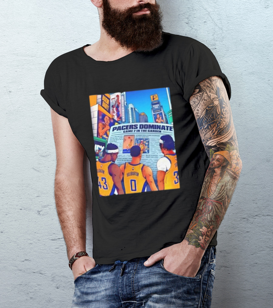 Pacers Dominate Game 7 In The Garden Broad Street Victory Highlights T-Shirt