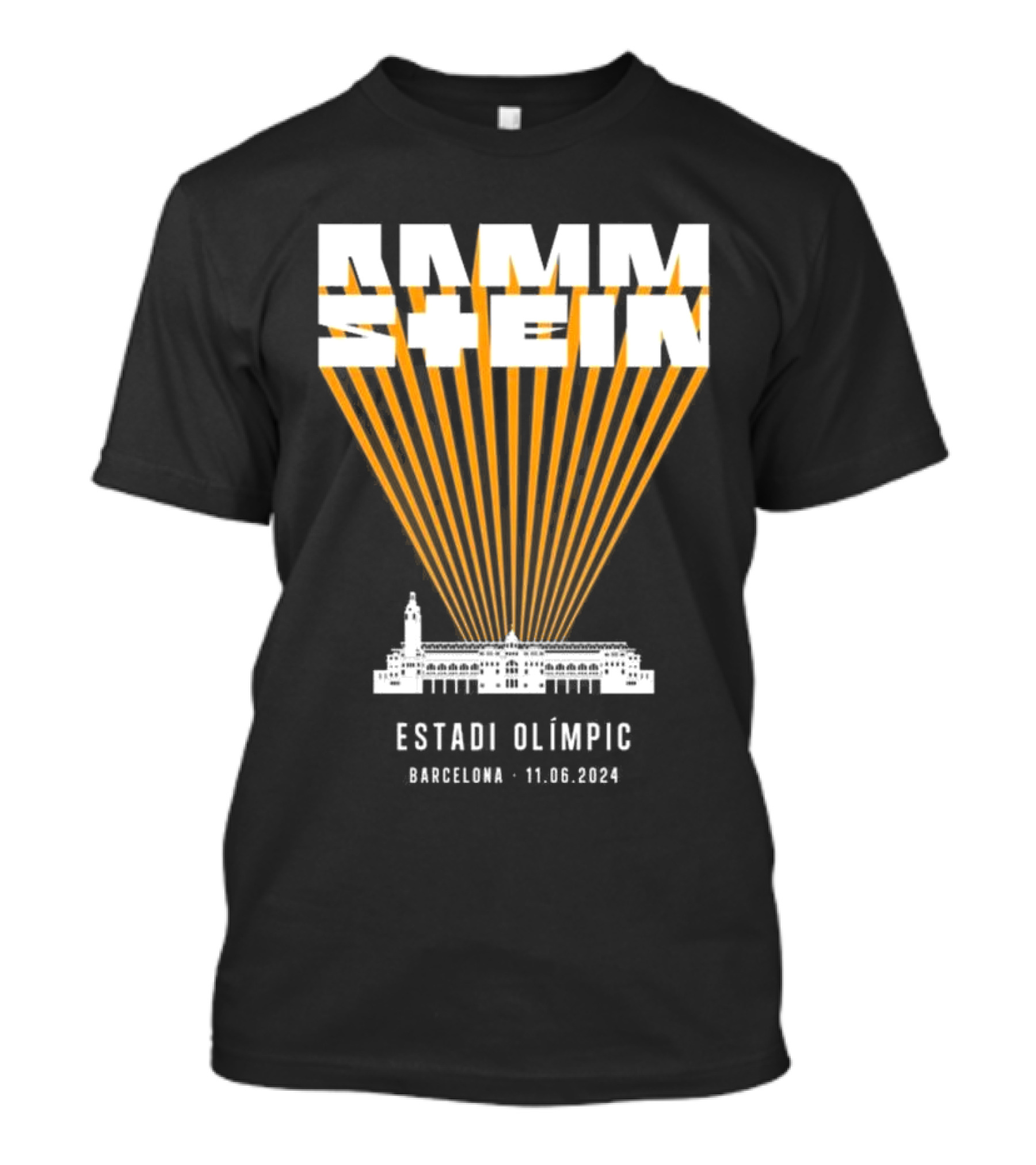 Rammstein Estadi Olímpic Barcelona 11.06.2024 Stadium Event Promotion T-Shirt