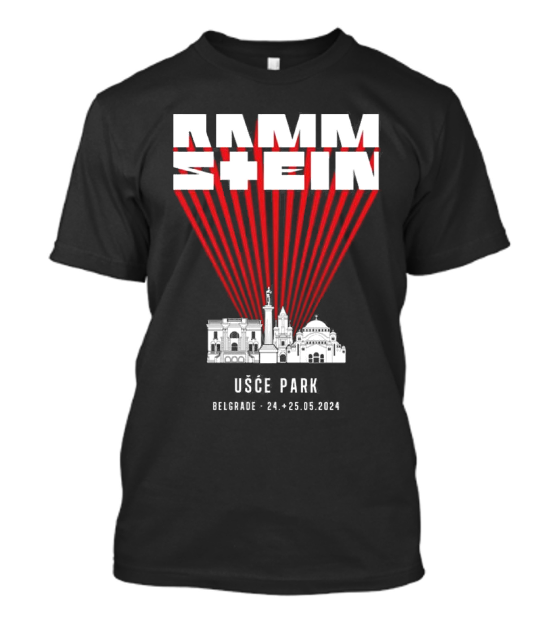 Rammstein Usce Park Belgrade 24-25.05.2024 T-Shirt