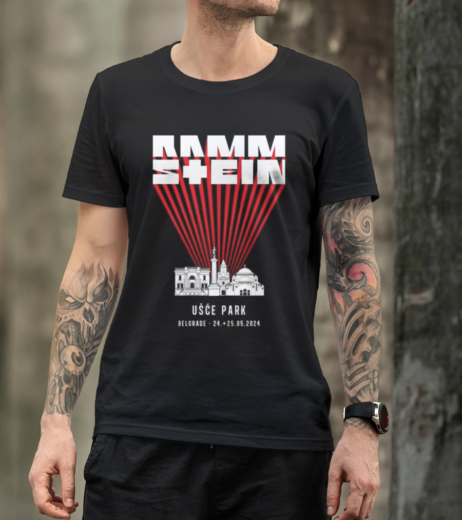 Rammstein Usce Park Belgrade 24-25.05.2024 T-Shirt