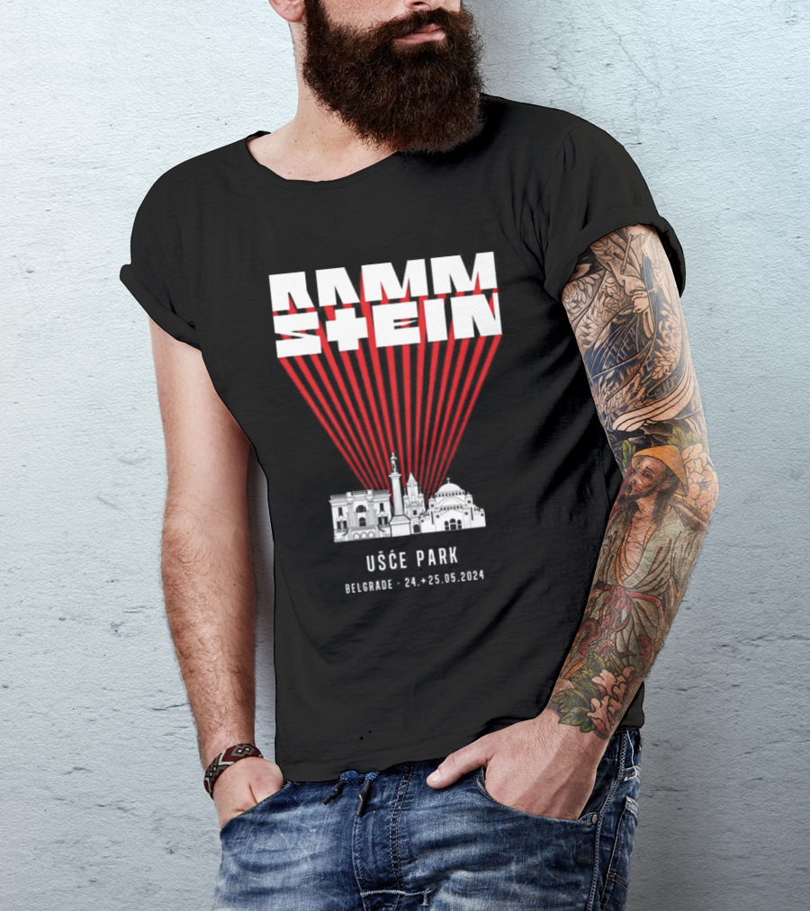 Rammstein Usce Park Belgrade 24-25.05.2024 T-Shirt