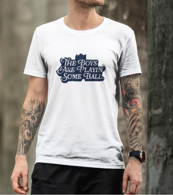 The Boys Are Playin’ Some Ball Vintage Style Retro Look T-Shirt