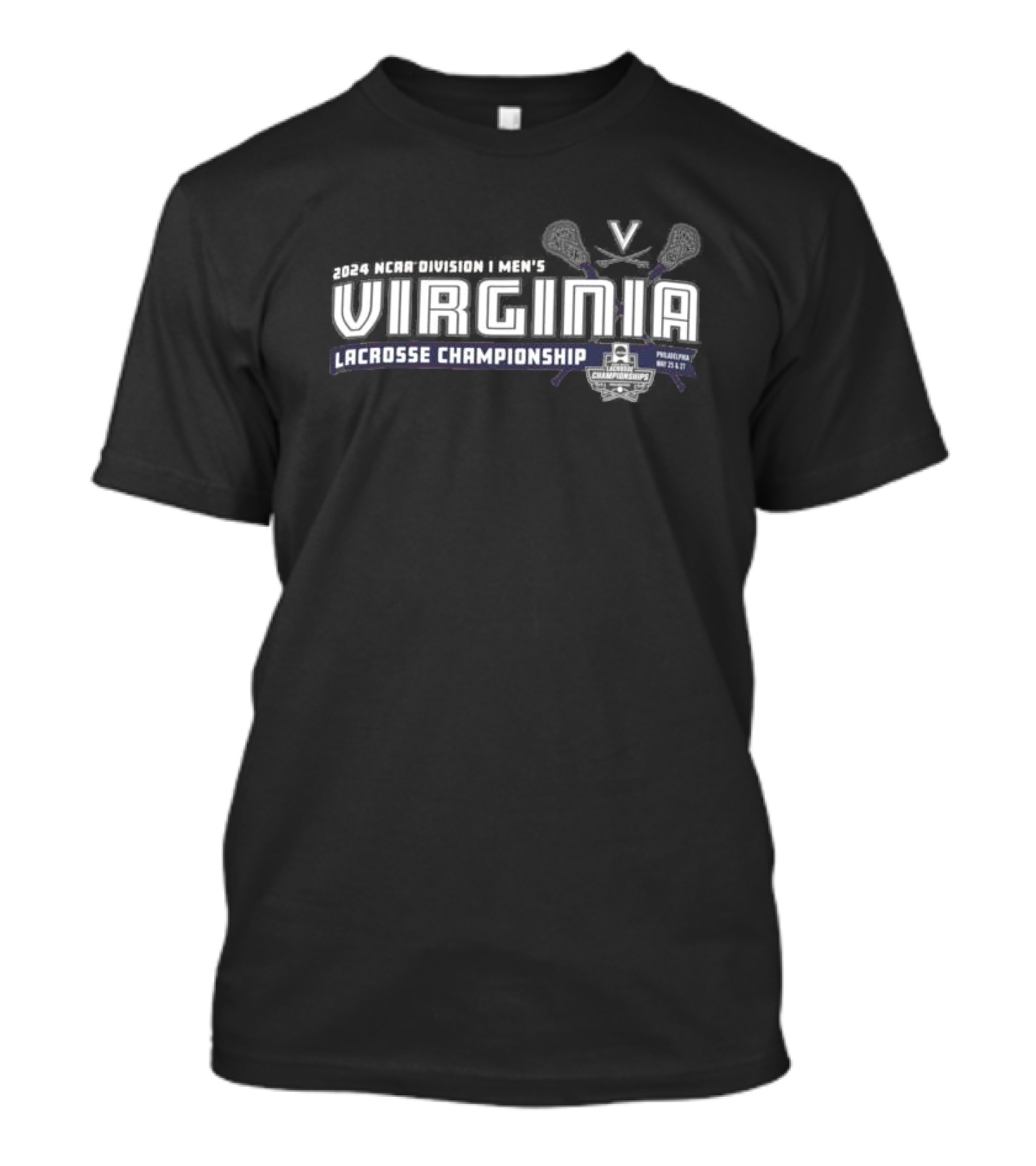Virginia Cavaliers 2024 NCAA Division I Men’s Lacrosse Championship Philadelphia May 25-27 T-Shirt