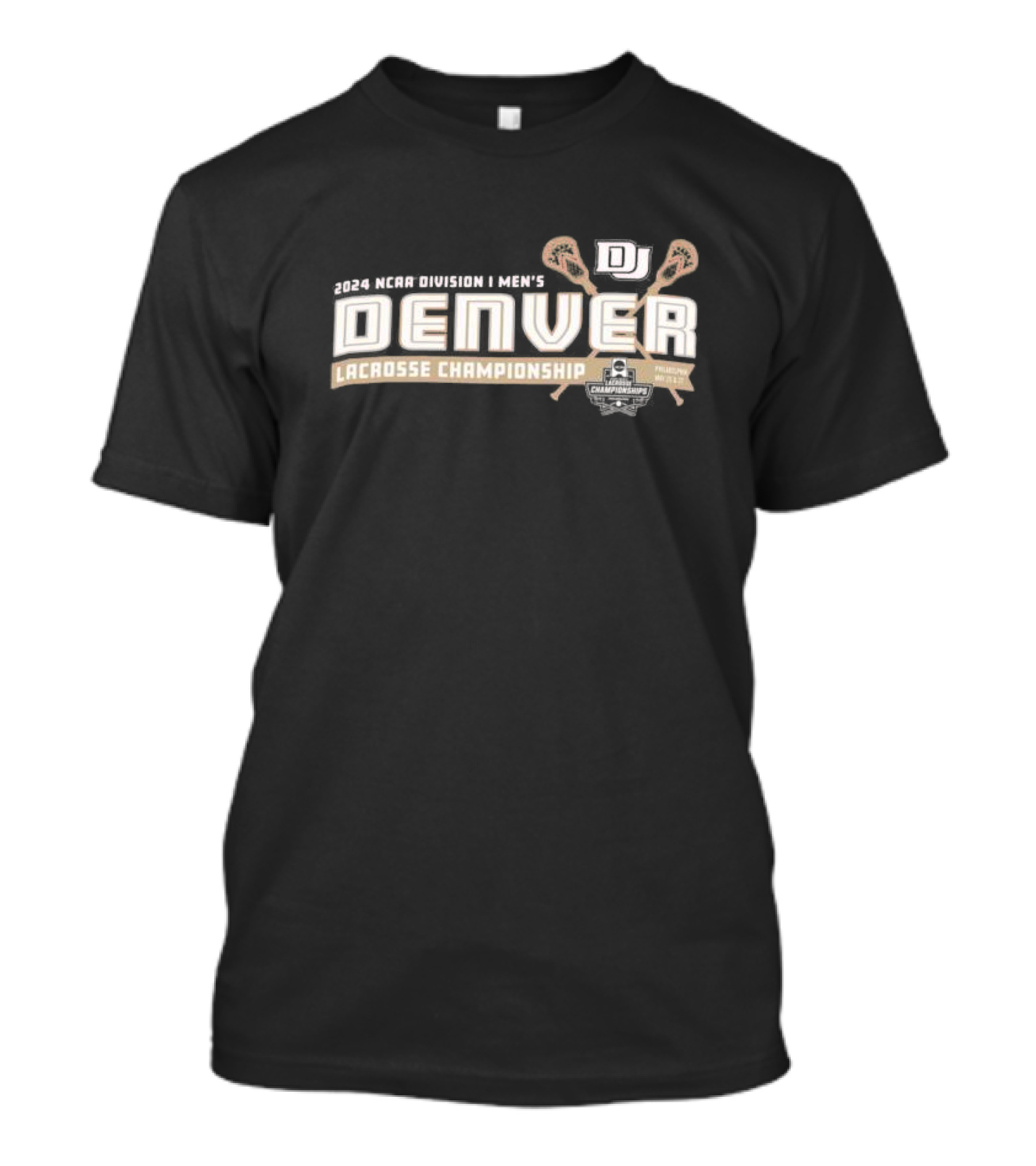 Denver Pioneers 2024 NCAA Division I Men's Lacrosse Championship Philadelphia Final Four NCAA Lacrosse Championship T-Shirt