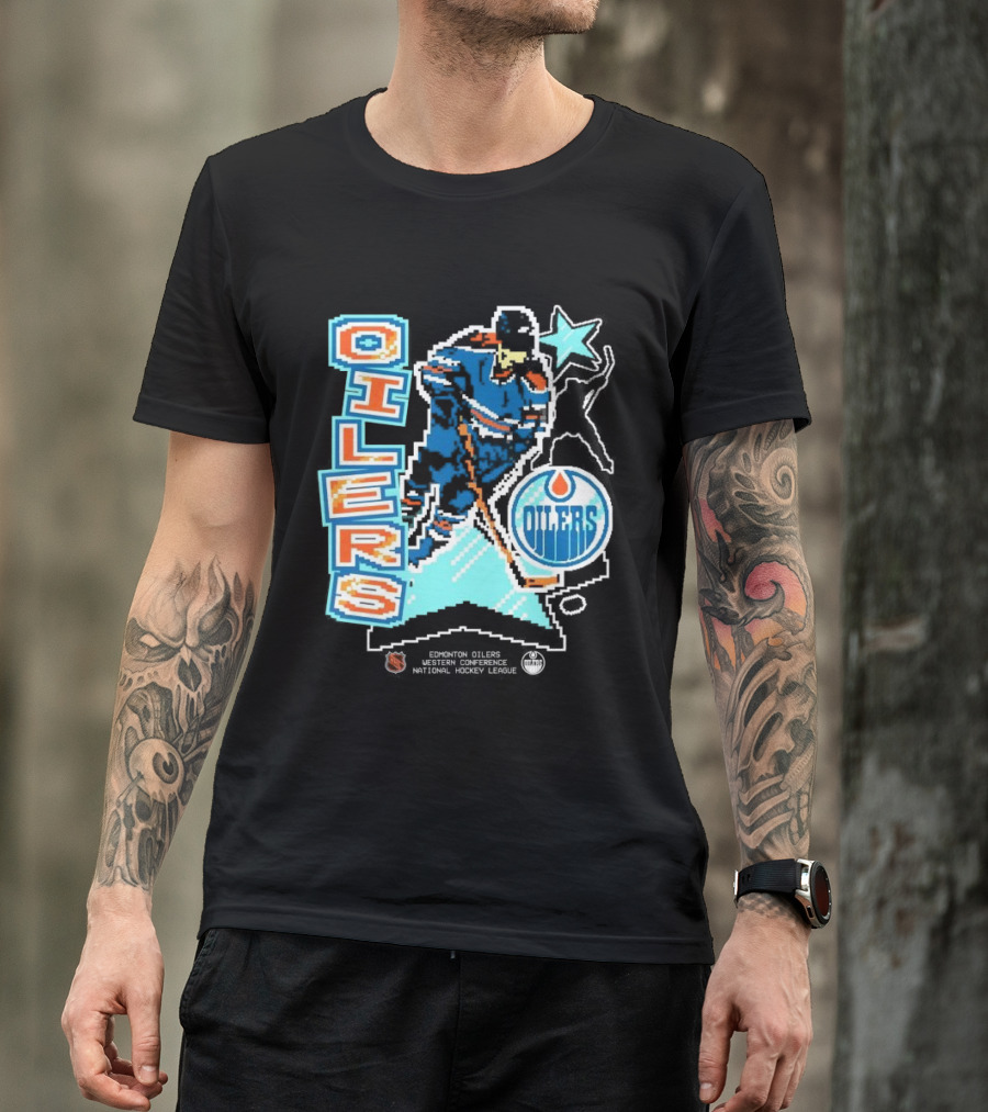 Edmonton Oilers Western Conference National Hockey League Player Retro T-Shirt