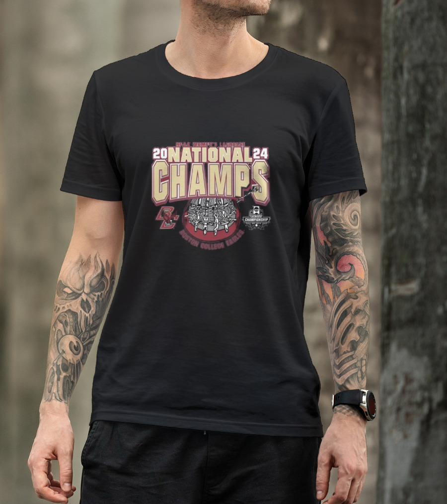 Boston College Eagles NCAA Women's Lacrosse 2024 National Champs T-Shirt
