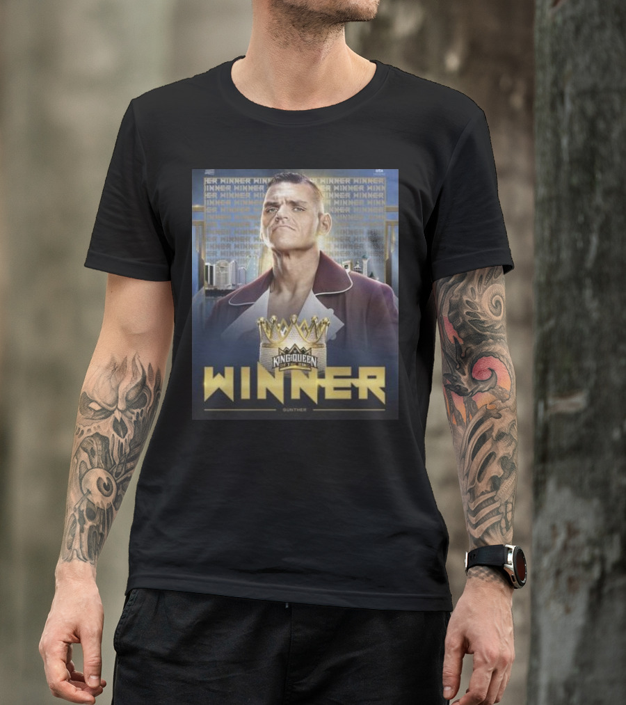 Gunther WWE King And Queen Of The Ring Winner Crown Champion T-Shirt