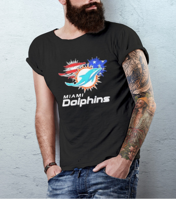 Miami Dolphins 4th Of July T-Shirt