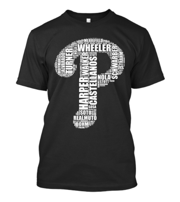Philadelphia Phillies 2024 Harper Castellanos Turner Wheeler Baseball Team Players T-Shirt