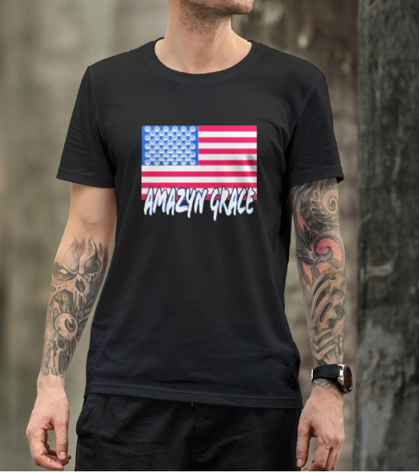 America Flag Amazyn Grace Pepsi Cap Stars T-Shirt