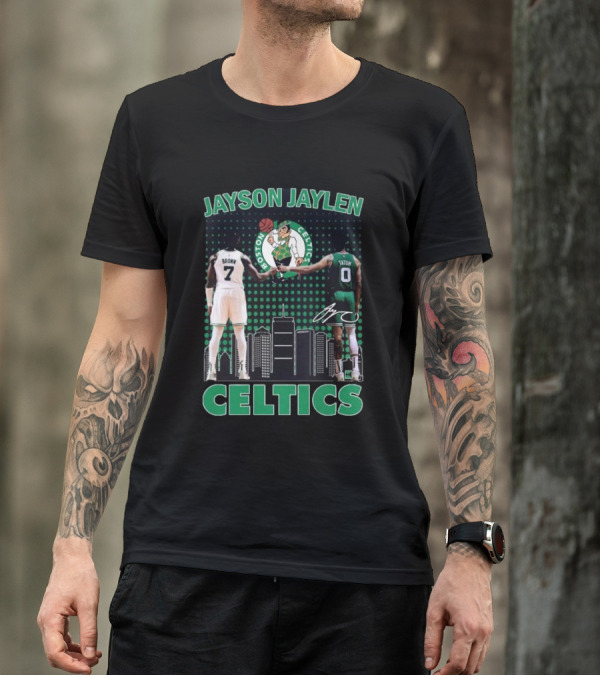 Jayson Jaylen Boston Celtics Jaylen Brown Jayson Tatum Signatures T-Shirt