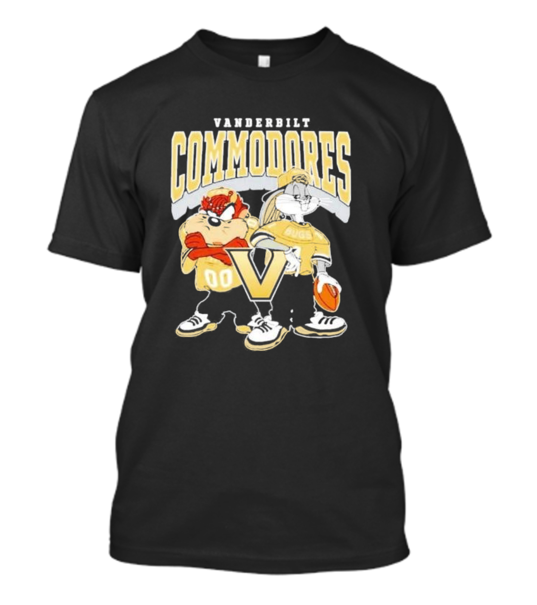 Vanderbilt Commodores Football 2024 Bugs Bunny Taz Looney Tunes T-Shirt