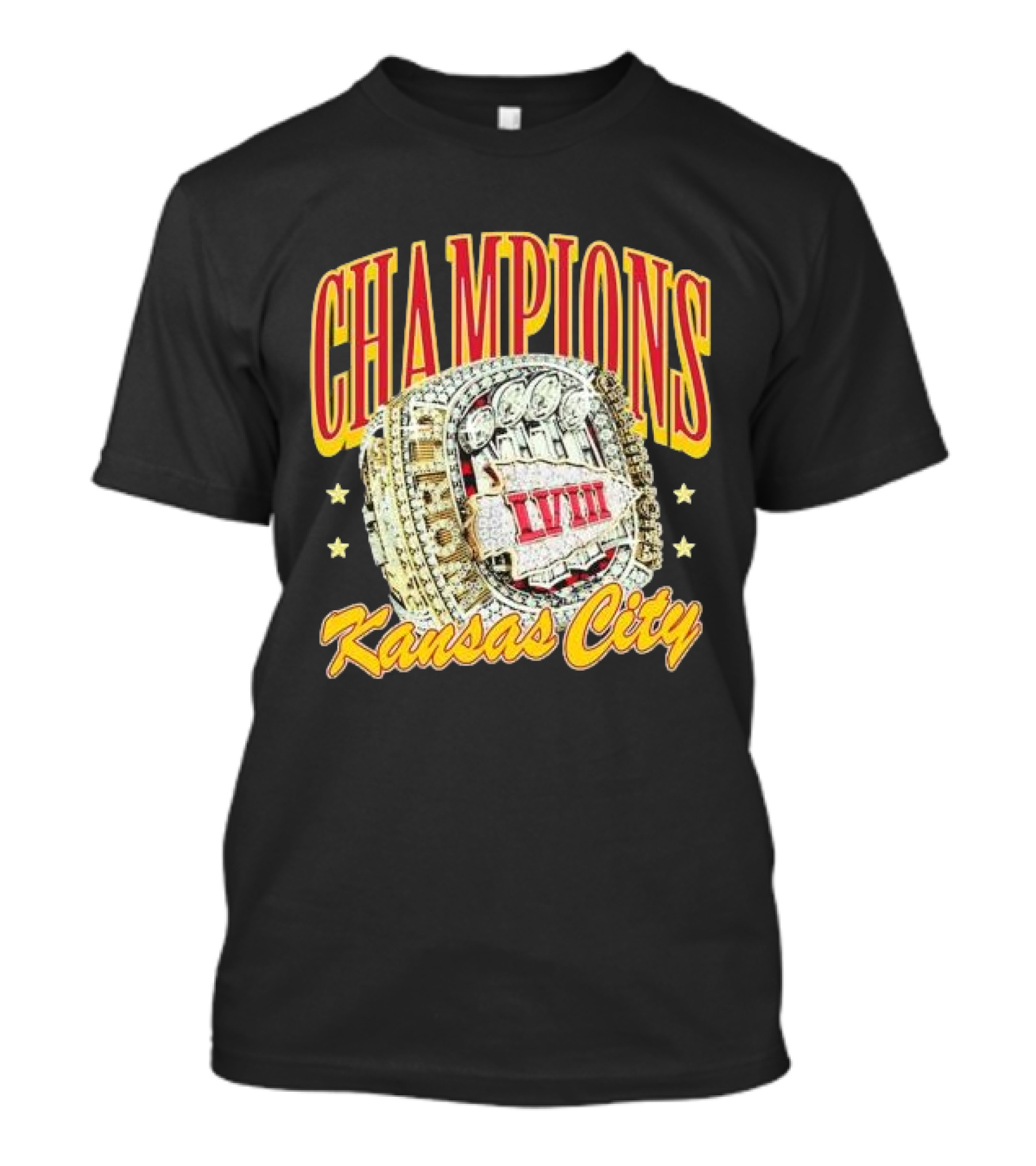 Champions Kansas City Super Bowl LVIII Ring T-Shirt
