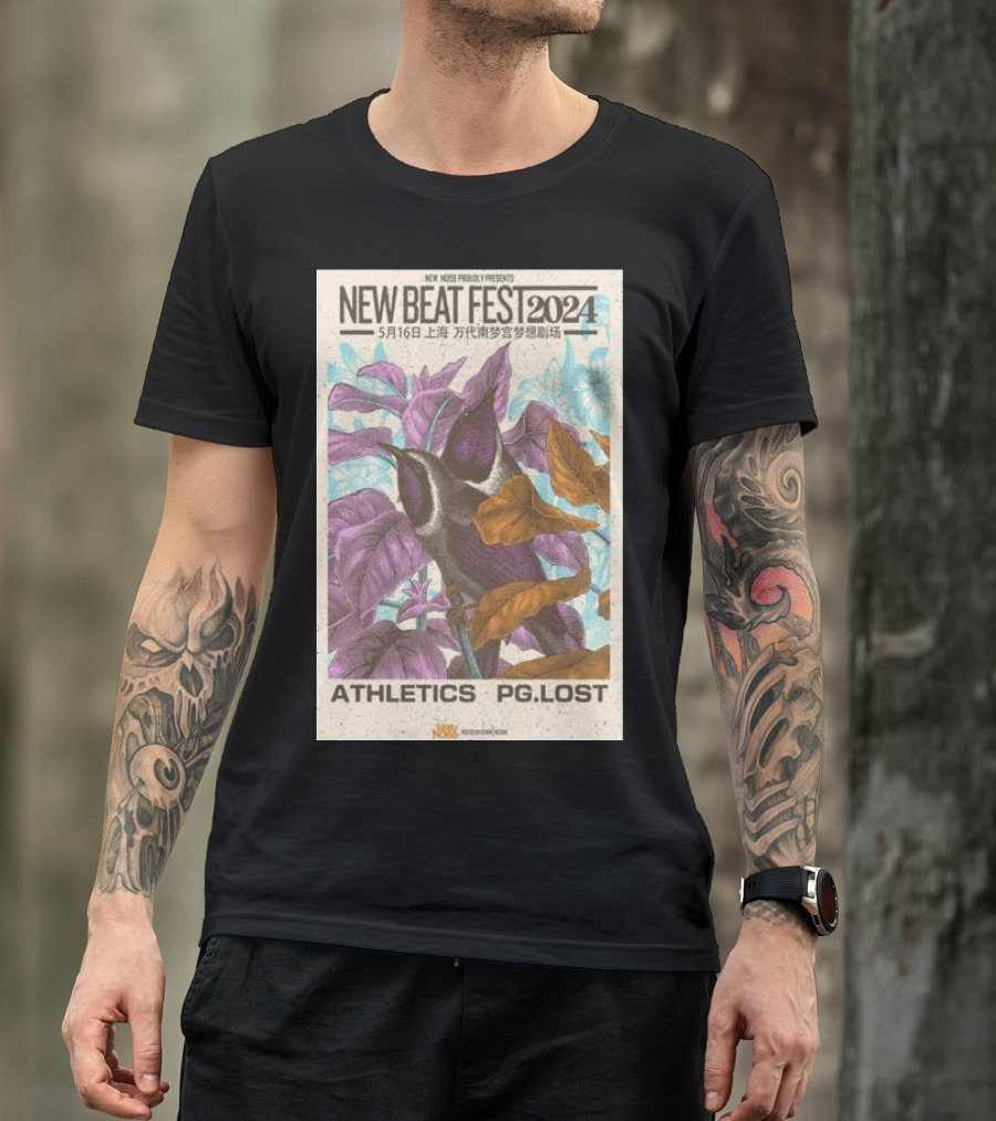 New Beat Fest 2024 New Noise Proudly Presents Athletics PG.Lost May 16th Shanghai T-Shirt