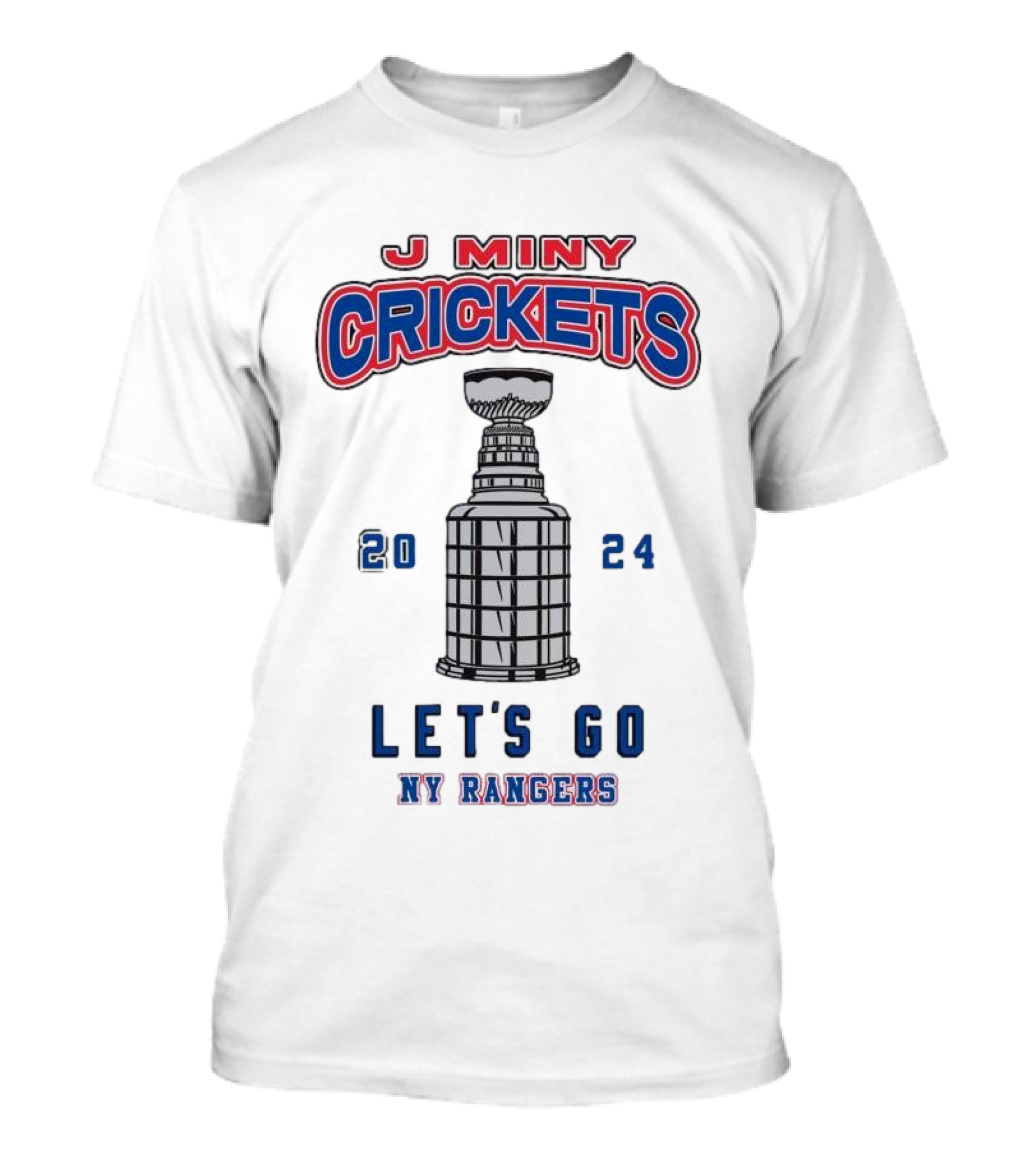J Miny Crickets 2024 Let's Go NY Rangers T-Shirt