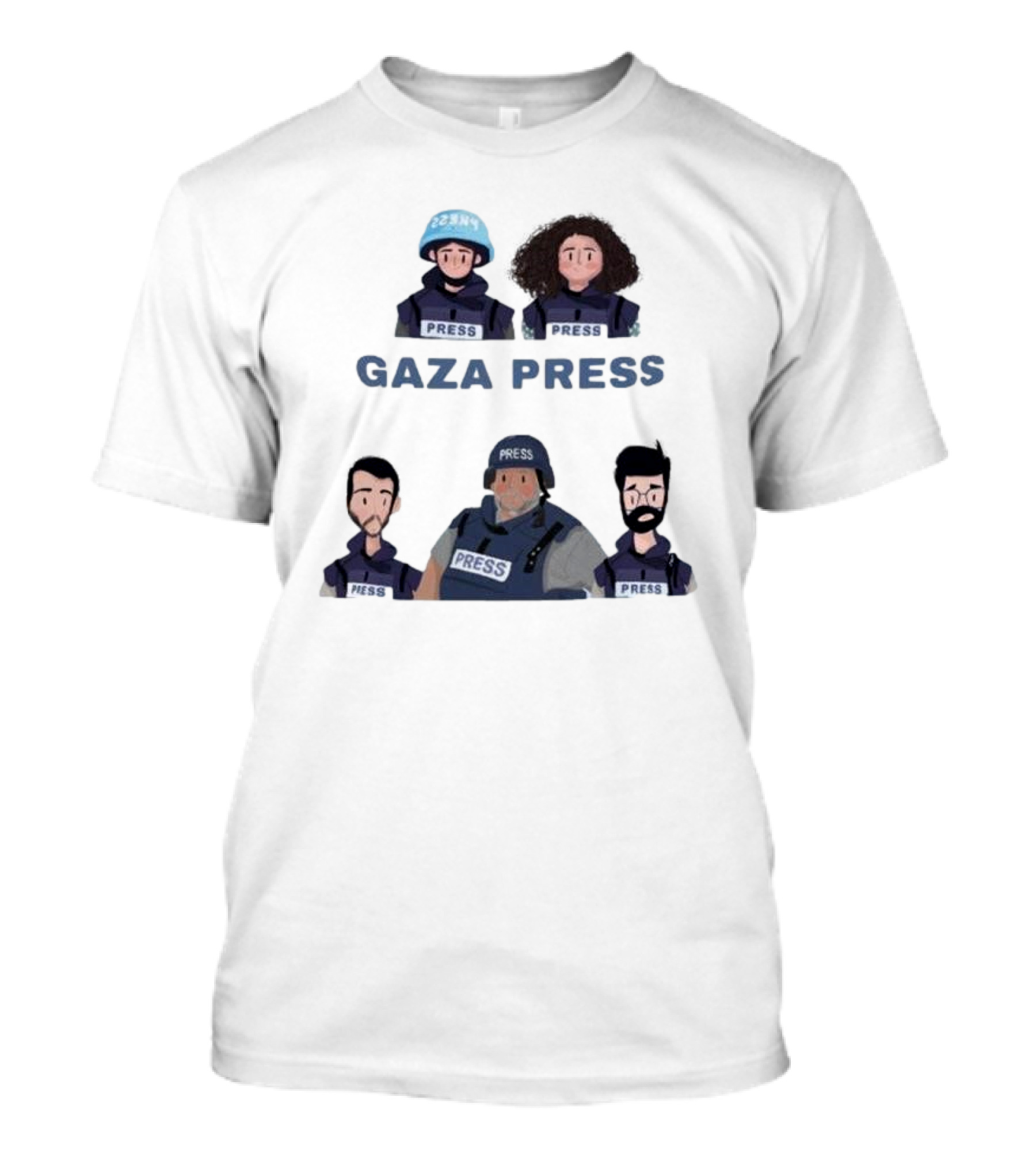 Gaza Press Heroes Team Representation T-Shirt