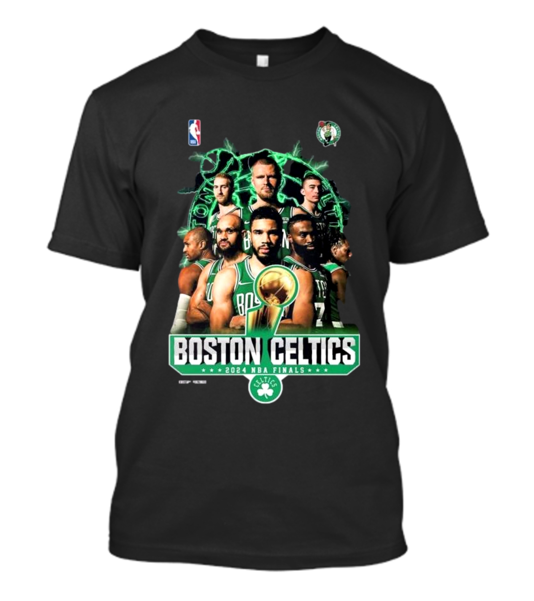Boston Celtics 2024 NBA Finals Fan Celebration Signatures T-Shirt
