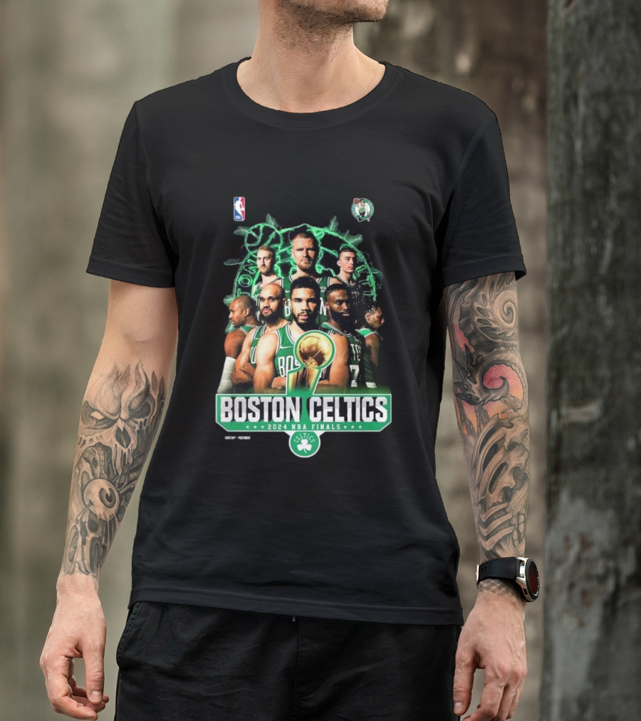 Boston Celtics 2024 NBA Finals Fan Celebration Signatures T-Shirt