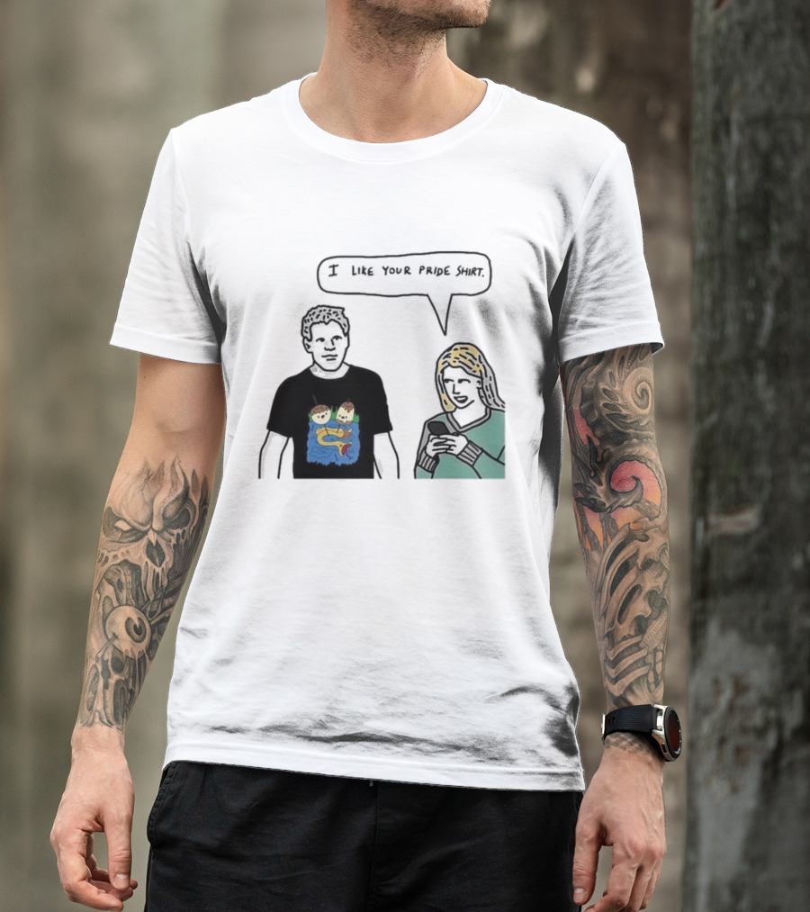 I Like Your Pride Shirt Lion And Monkeys By Water Speak Bubble T-Shirt