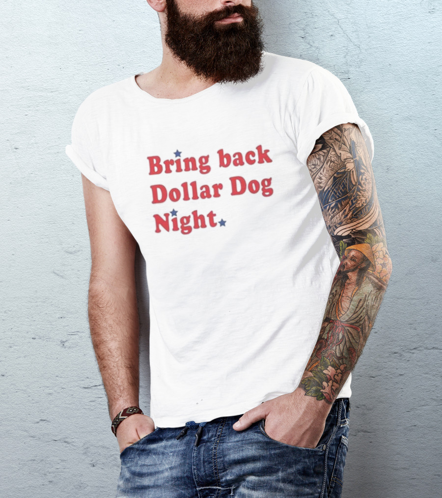 Bring Back Dollar Dog Night Nostalgia With Red Stars T-Shirt