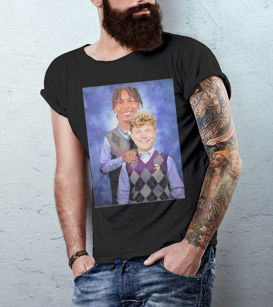 Step Brothers Justin Jefferson JJ McCarthy Minnesota Vikings T-Shirt