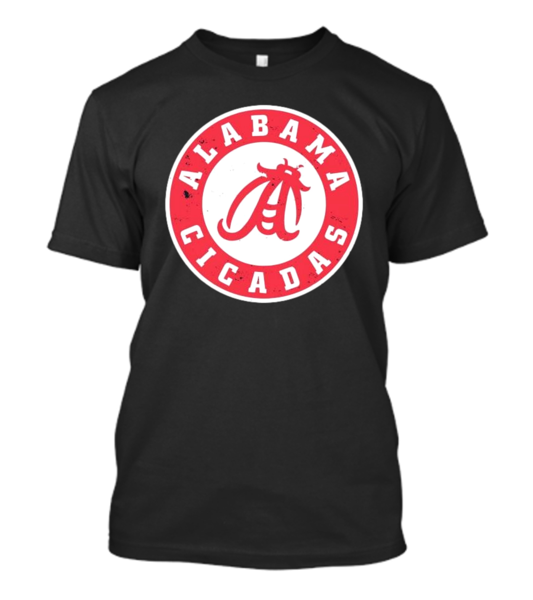Alabama Cicadas Football Team NCAA Logo Red Circle T-Shirt