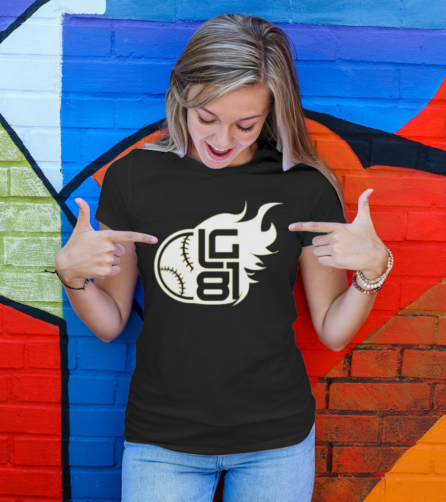 Jeff Passan Luis Gil LG 81 Baseball Flame T-Shirt