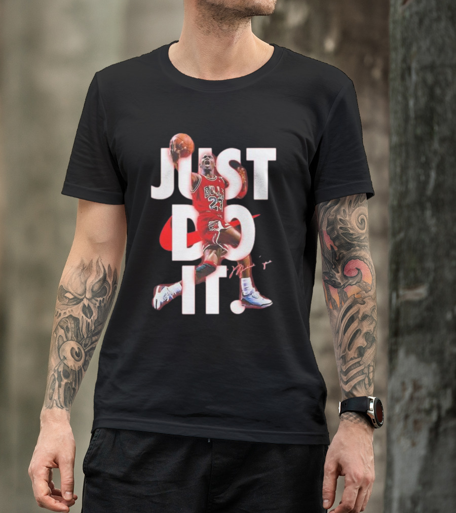 Michael Jordan Just Do It Bulls 23 Signature T-Shirt