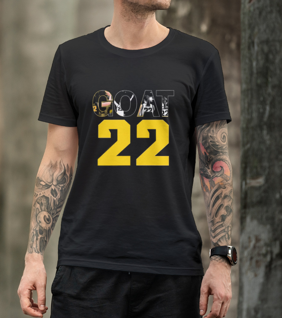 GOAT 22 Caitlin Clark Iowa Hawkeyes Basketball Player Iconic Number T-Shirt