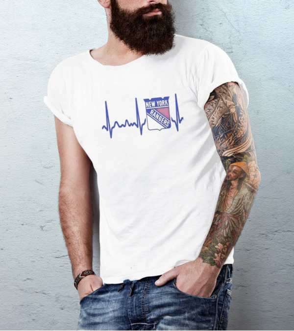 Heartbeat New York Rangers Hockey T-Shirt