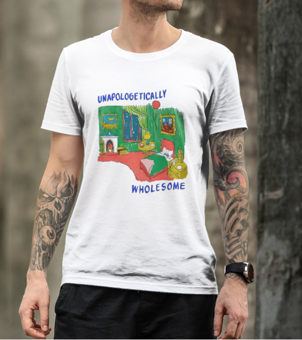 Unapologetically Wholesome Cozy Bedroom Scene T-Shirt