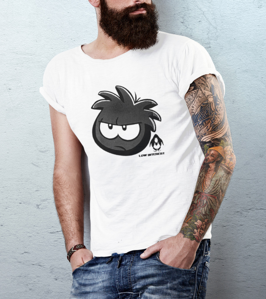 Club Penguin Low Interest Grumpy Puffle With Penguin T-Shirt