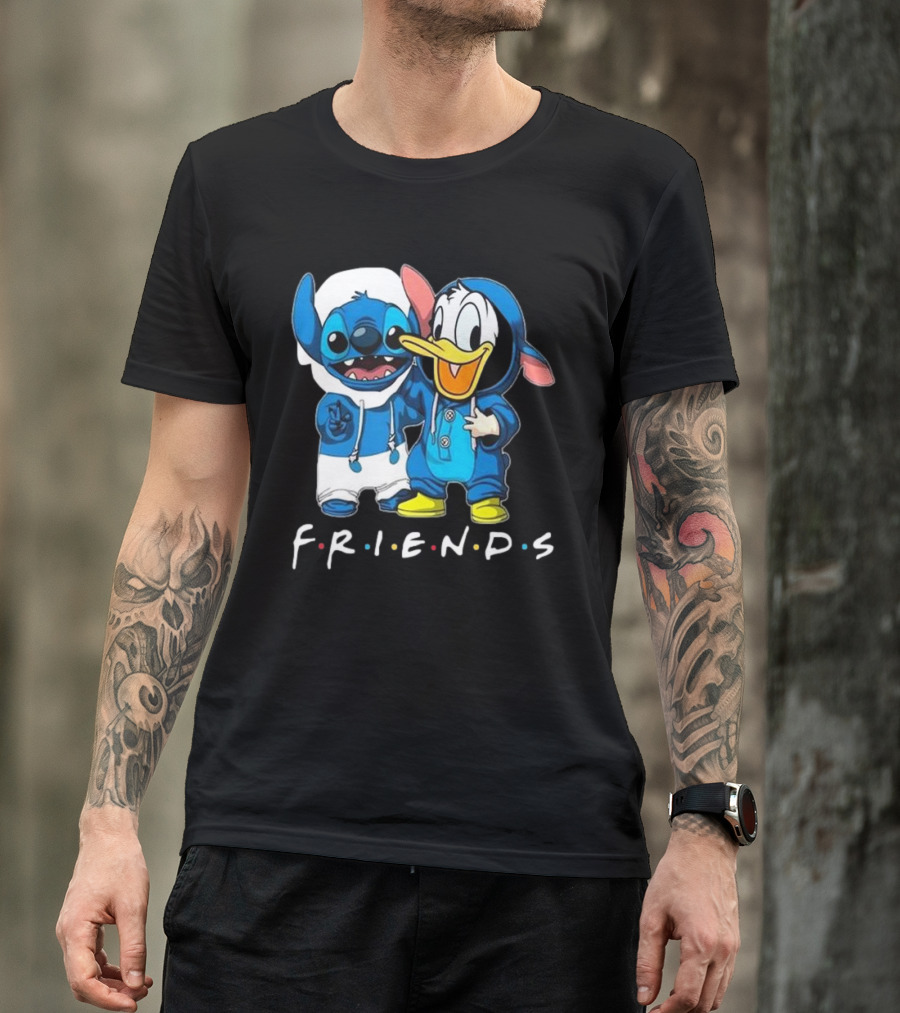 Friends Stitch And Donald Duck Disney Best Friends For Life T-Shirt