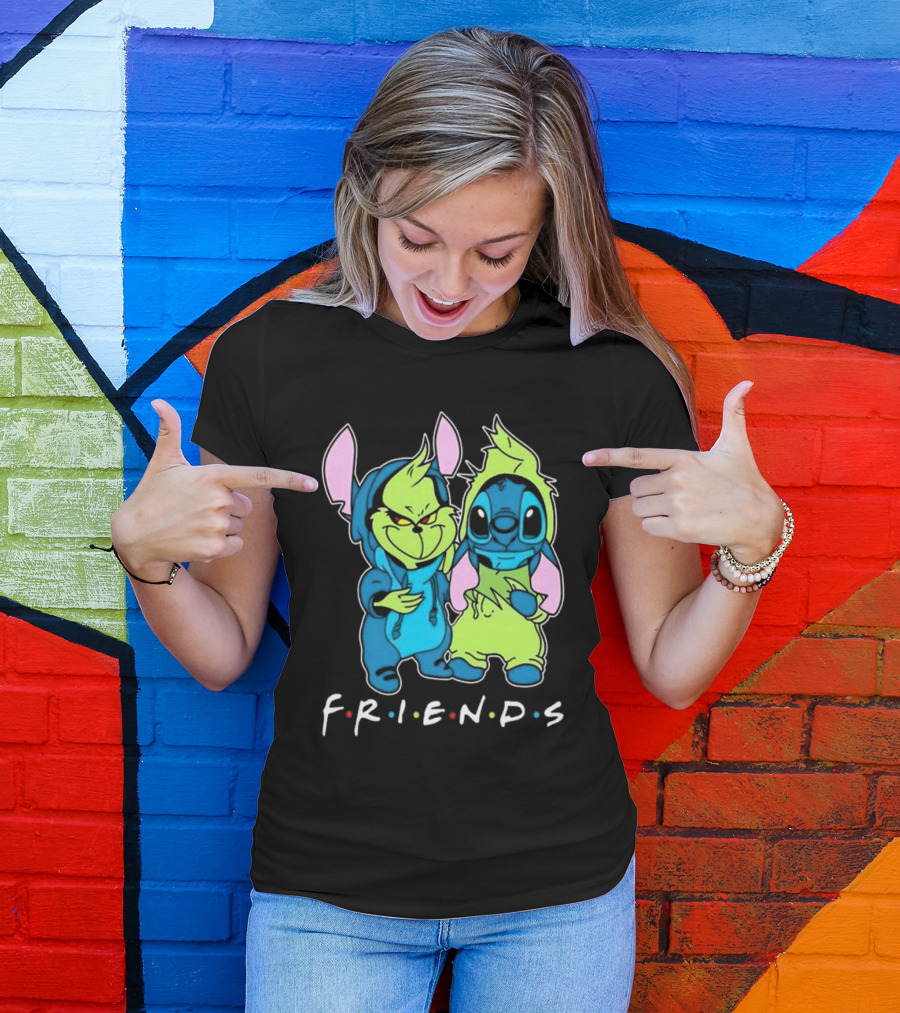 Stitch And Grinch Disney Friends Best Friends For Life T-Shirt