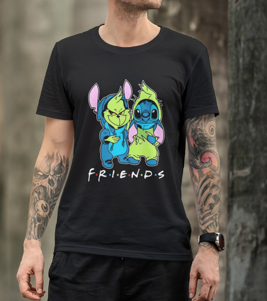 Stitch And Grinch Disney Friends Best Friends For Life T-Shirt