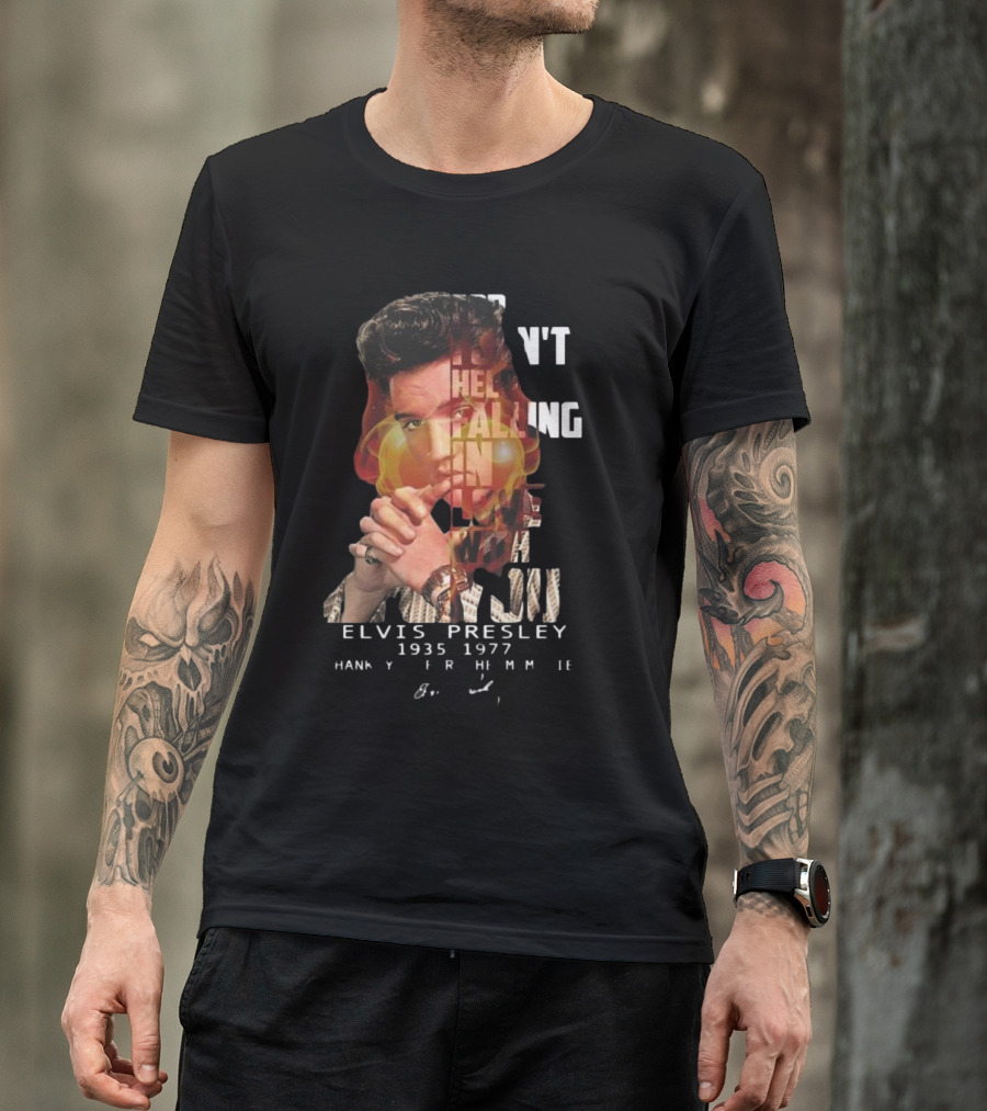 Can’t Help Falling In Love Elvis Presley 1935-1977 Thank You For The Memories T-Shirt