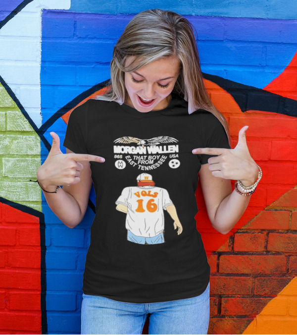 Morgan Wallen Vols 16 That Boy From East Tennessee USA 865 T-Shirt