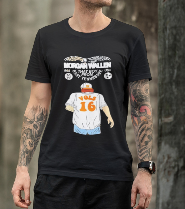 Morgan Wallen Vols 16 That Boy From East Tennessee USA 865 T-Shirt