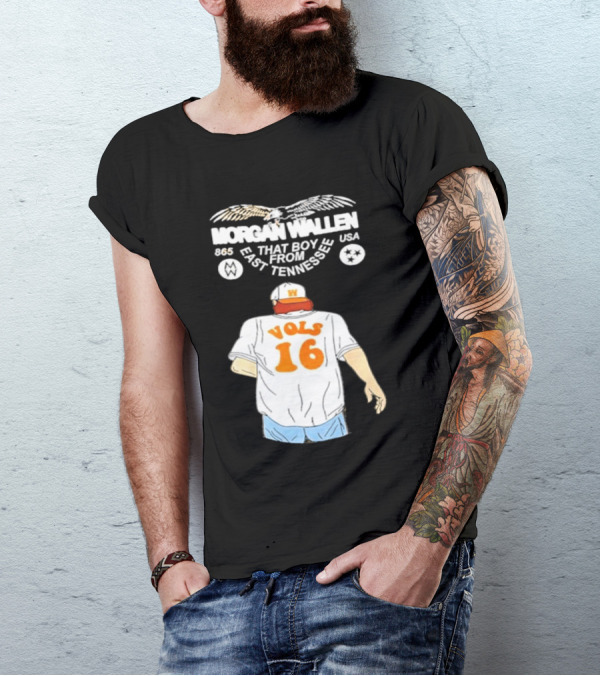 Morgan Wallen Vols 16 That Boy From East Tennessee USA 865 T-Shirt