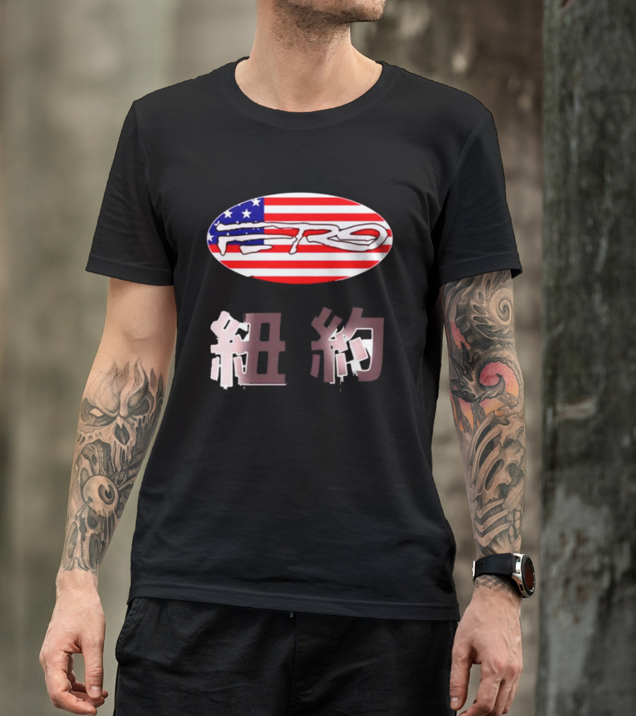 Awake NY Ferg American Flag Oval Logo T-Shirt