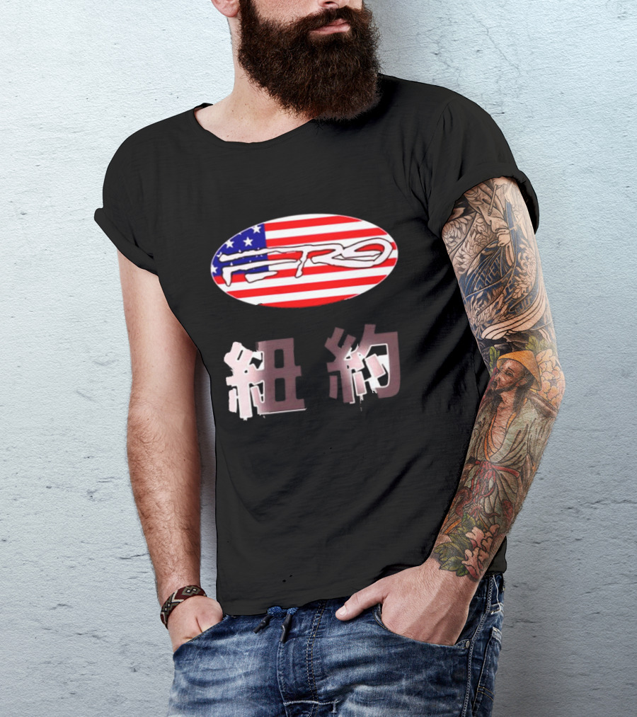 Awake NY Ferg American Flag Oval Logo T-Shirt