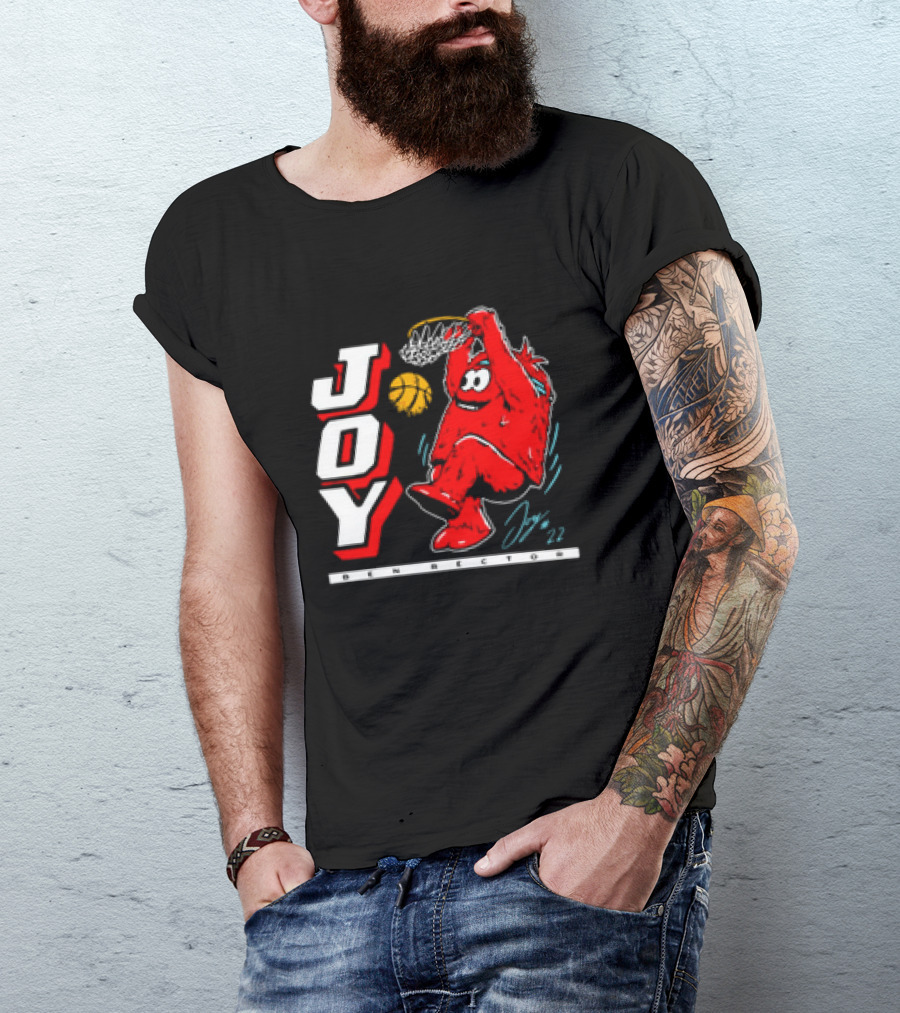 JOY Ben Rector Dunking Basketball Character T-Shirt
