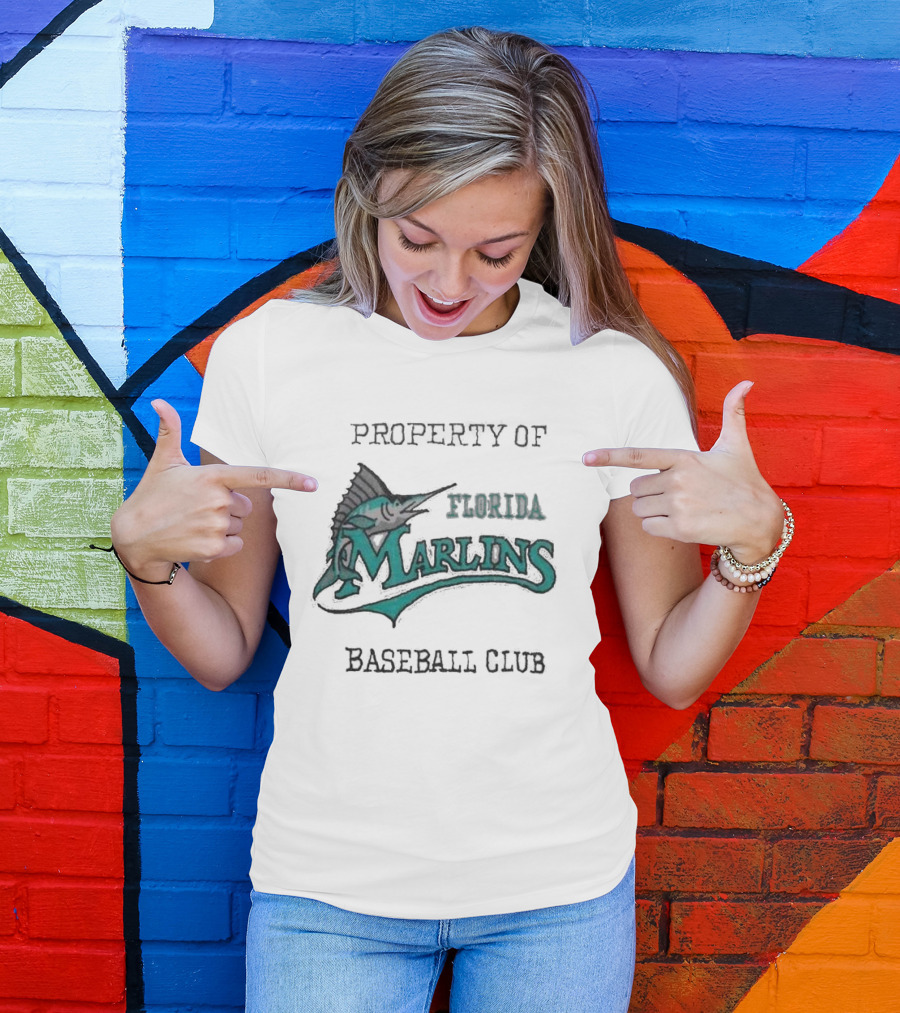 Property Of Florida Marlins Baseball Club T-Shirt